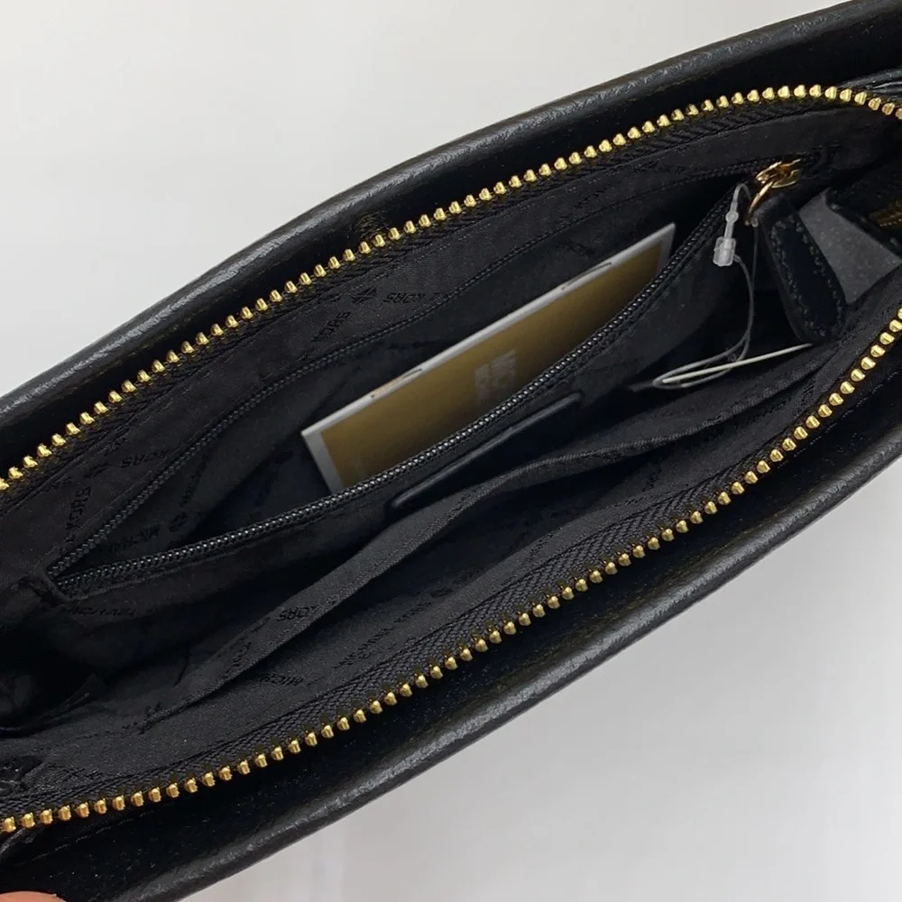 MICHAEL KORS LARGE TRIPLE XBODY BAG BLACK COLOR